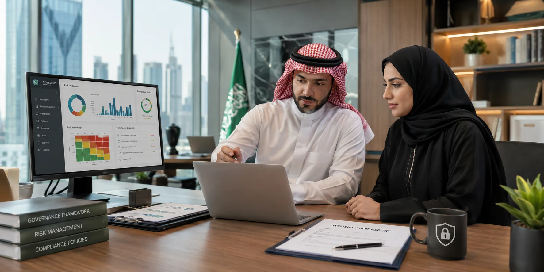 الحوكمة وإدارة المخاطر والامتثال